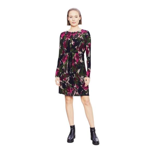 EP Yaying / Elegant Prosper Dresses & Skirts - EP Yaying Soft Wool Floral Dress, Career, Strong Femininity, Boss Lady XS
